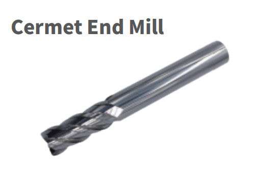2 a 6 ferramentas de carboneto contínuas do moinho de extremidade do cermet da borda para de aço inoxidável