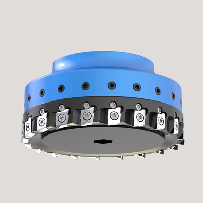 Cortador de trituração Indexable de alumínio de aço da cara de PCD para o metal não ferroso