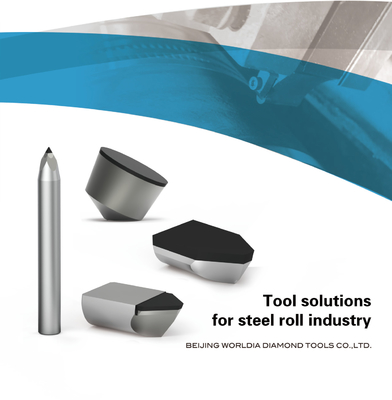 Rnga Round Pcd Insertos de Corte Ferramenta de Lâmina Hra85 Para Rolos de Aço de Carboneto CNC Torneamento