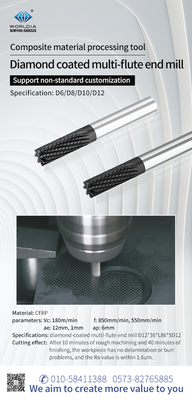 Cortador contínuo do moinho de extremidade da flauta das ferramentas de carboneto do ODM do OEM multi para o metal